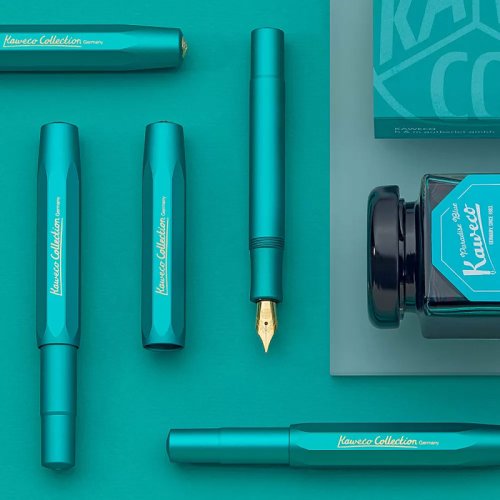 Kaweco AL Sport Dolma Kalem Iguana Blue M Uç 11000142