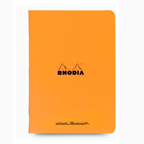 Rhodia Stapled Noktalı Defter Turuncu A5