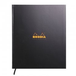 Rhodia - Rhodia Sert Kapak Kareli Defter Siyah A4