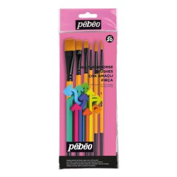 Pebeo - Pebeo Çok Amaçlı Hobi Fırça Seti 6lı Set 20 (1)