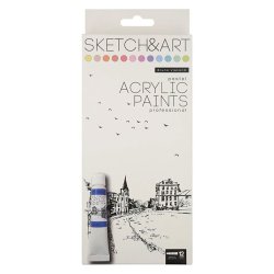 Bruno Visconti - Bruno Visconti Sketch&Art Akrilik Boya Seti Pastel Renkler 12x12ml 70-0055