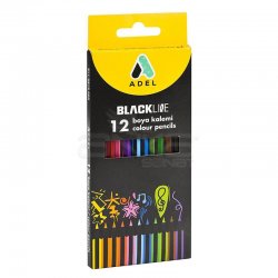 Faber Castell - Adel Blackline Boya Kalemi 12li 2112312000