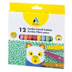 Faber Castell - Adel Jumbo Keçeli Kalem 12li 4340214101