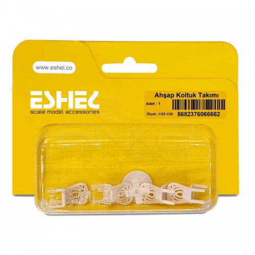 Eshel Ahşap Koltuk Takımı 1/25-1/30 Paket İçi:1