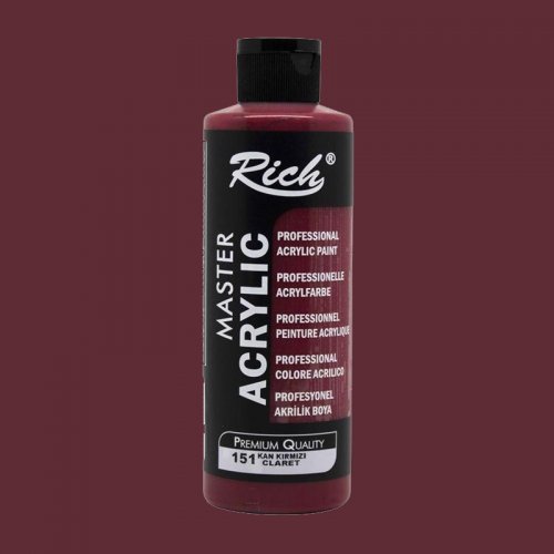 Rich Master Akrilik Boya 500ml 151 Kan Kırmızı - 151 Kan Kırmızı