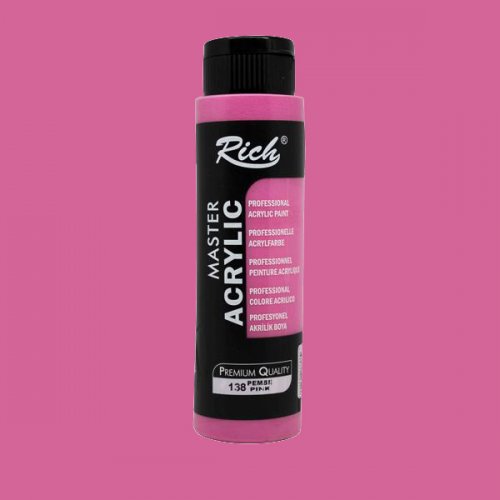 Rich Master Akrilik Boya 500ml 138 Pembe - 138 Pembe