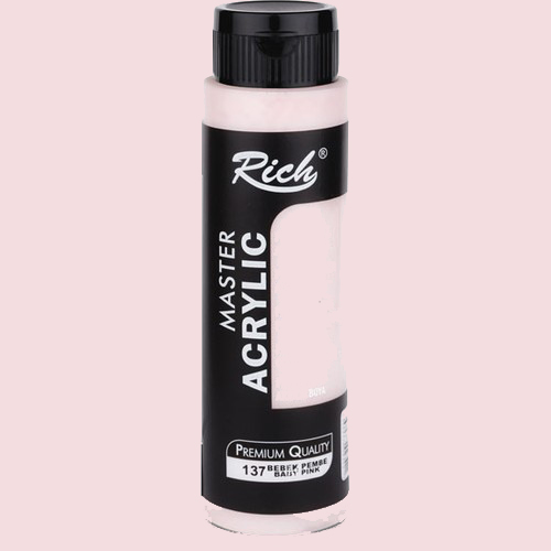 Rich Master Akrilik Boya 500ml 137 Bebek Pembe - 137 Bebek Pembe