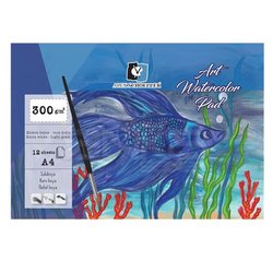 Alex Schoeller Art Watercolor Blok İnce Dokulu Ekstra White 300g 12 Yp - Thumbnail