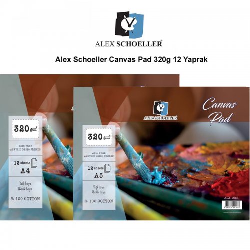 Alex Schoeller Canvas Pad 320g 12 Yaprak