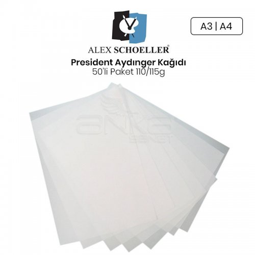 Alex Schoeller President Aydınger Kağıdı 50li Paket 110/115g