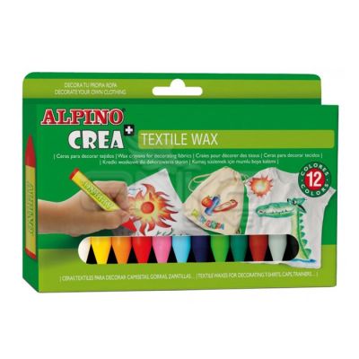 Alpino Crea Textile Wax Kumaş İçin Mumlu Boya 12li