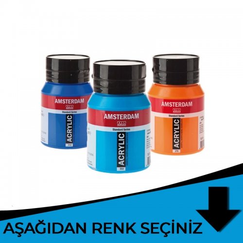 Amsterdam Akrilik Boya 500ml Mavi Tonlar