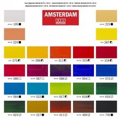 Amsterdam Akrilik Boya Seti Ana Renkler 24x20ml - Thumbnail