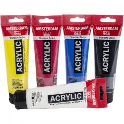 Amsterdam Akrilik Boya Seti Ana Renkler 5x120ml - Thumbnail