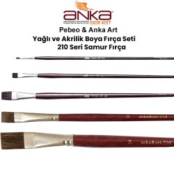 Anka Art - Anka Art & Pebeo Yağlı ve Akrilik Boya Fırça Seti 210 Seri Samur Fırça Set 1