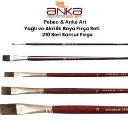 Anka Art - Anka Art & Pebeo Yağlı ve Akrilik Boya Fırça Seti 210 Seri Samur Fırça Set 2