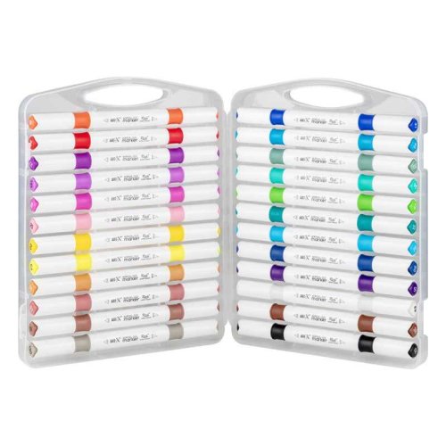 Rich Art-X Acrylic Duo Marker Çift Uçlu Su Bazlı Boyama Kalemi 24lü Set