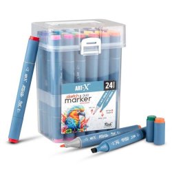 Rich - Rich Art-X Sketch Marker Duo Çift Uçlu Marker Kalem Seti 24lü