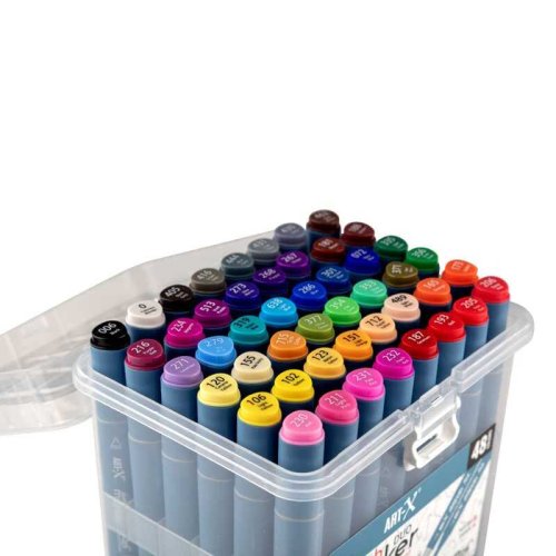 Rich Art-X Sketch Marker Duo Çift Uçlu Marker Kalem Seti 48li