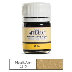 Zig - Artdeco 25ml Metalik Kumaş Boyası Metalik Altın 221