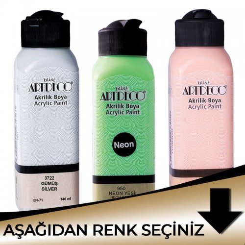 Artdeco Akrilik Boya 140ml Metalik Tonlar