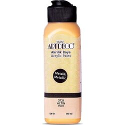 Artdeco - Artdeco Akrilik Boya Metalik 140ml 3721 Altın