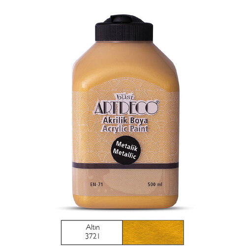 Artdeco Akrilik Boya Metalik 500ml 3721 Altın