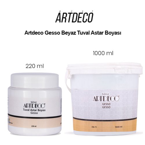 Artdeco Gesso Beyaz Tuval Astar Boyası