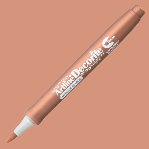 Artline Decorite Brush Marker Bronze - Bronze