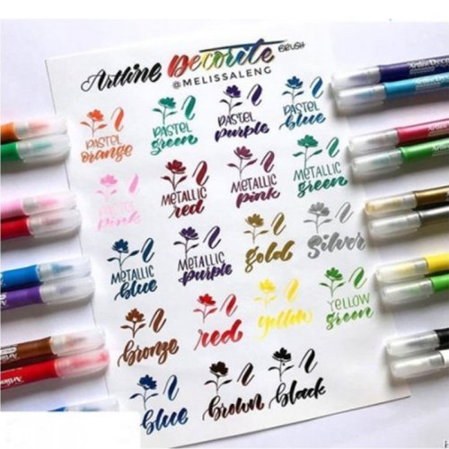 Artline Decorite Brush Marker Esnek Uçlu Fırça Kalem