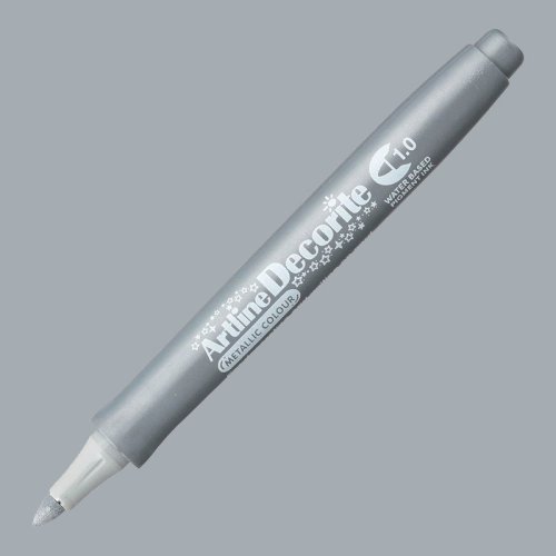 Artline Decorite Coloring Marker Kalem Yuvarlak Uç 1.0 Silver - Silver