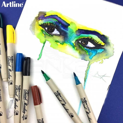 Artline Supreme Brush Marker Fırça Uçlu Kalem