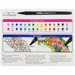 Artline Supreme Fine Pen 0.4mm 30lu Set - Thumbnail