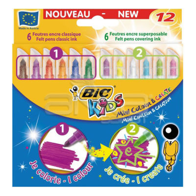 Bic Kids Mini Colour and Create 12li Keçeli Kalem Seti