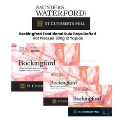 St Cuthberts - Bockingford Traditional Sulu Boya Defteri Hot Pressed 300g 12 Yaprak