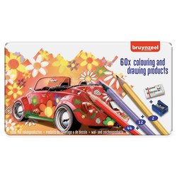 Bruynzeel Colouring and Drawing Products Boya Kalemi Seti 60lı 60312904 - Thumbnail