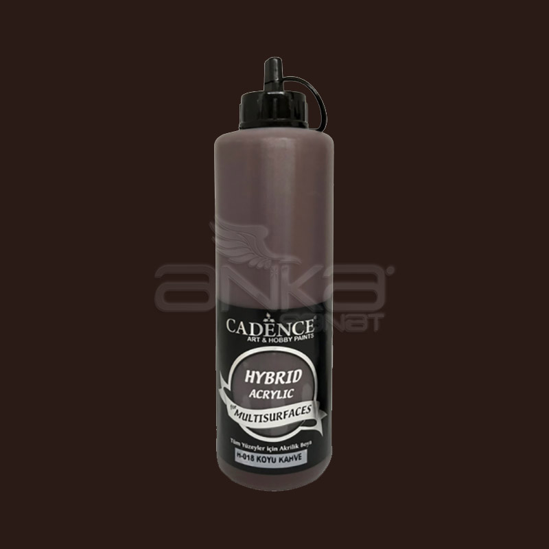 Cadence Hybrid Acrylic For Multisurfaces Tum Yuzeyler Icin Akrilik Boya 500ml H018 Koyu Kahve Cadence Hybrid Acrylic For Multisurfaces Tum Yuzeyler