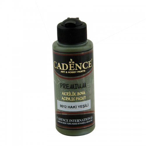 Cadence Premium Akrilik Boya 120ml 8012 Haki Yeşili