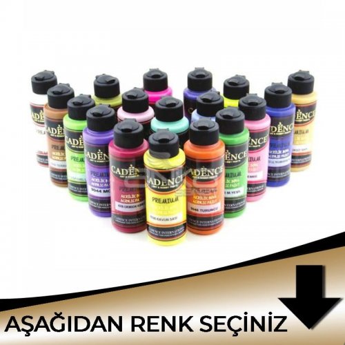 Cadence Premium Akrilik Boya 120ml Metalik Tonlar