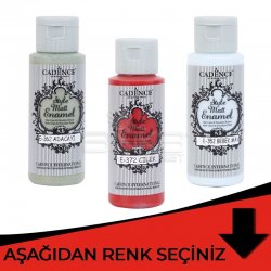 Cadence - Cadence Style Matt Enamel Cam ve Seramik Boyası 59ml Kırmızı Tonlar