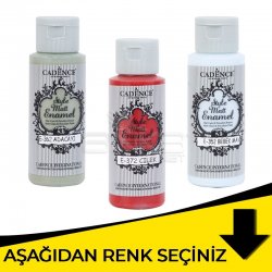 Cadence - Cadence Style Matt Enamel Cam ve Seramik Boyası 59ml Sarı Tonlar