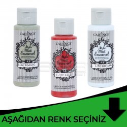 Cadence - Cadence Style Matt Enamel Cam ve Seramik Boyası 59ml Yeşil Tonlar