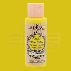 Cadence - Cadence Style Matt Fabric Kumaş Boyası 59ml F635 Limon Sarı