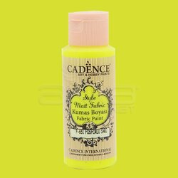 Cadence - Cadence Style Matt Fabric Kumaş Boyası 59ml F651 Floresan Sarı