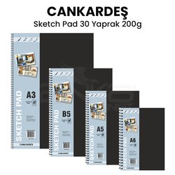 Anka Art - Can Kardeş Spiralli Sketch Pad 30 Yaprak 200g