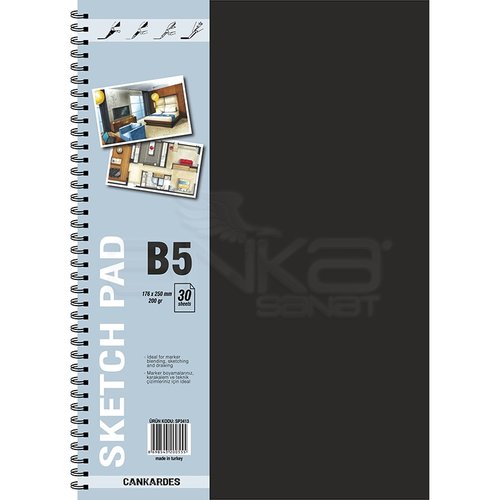 Can Kardeş Spiralli Sketch Pad 30 Yaprak 200g