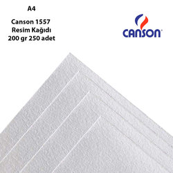 Canson 1557 Resim Kağıdı 200g 250 Adet - Thumbnail