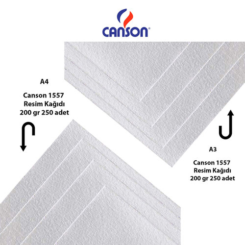 Canson 1557 Resim Kağıdı 200g 250 Adet