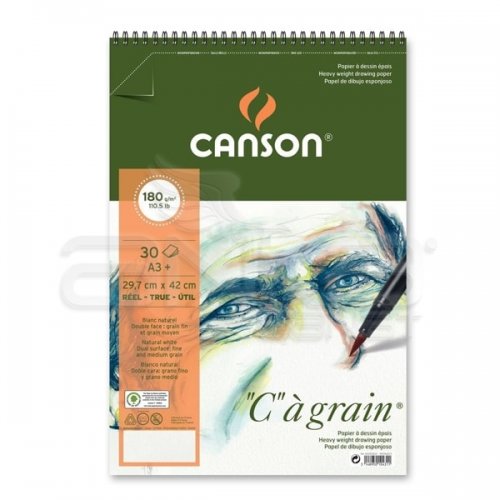 Canson CA Grain Albüm Light Grain Spiralli 180g 30 Yaprak