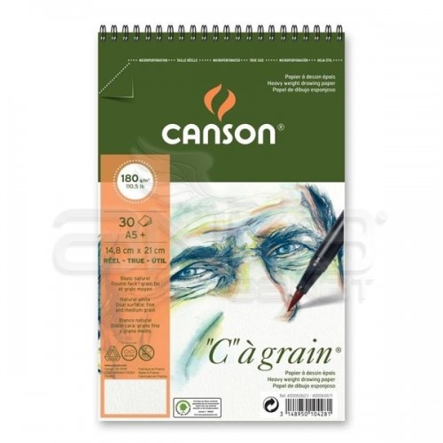 Canson CA Grain Albüm Light Grain Spiralli 180g 30 Yaprak